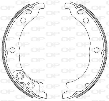 OPEN PARTS Комплект тормозных колодок BSA2206.00